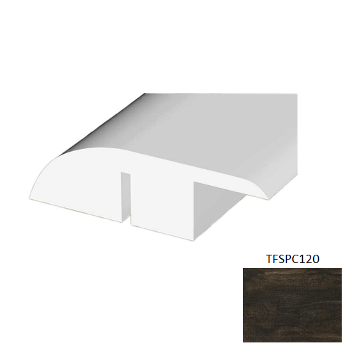 TFSPC120 Antique Vinyl Vinyl Moulding / Trim - 1.78" x 94.49" Reducer