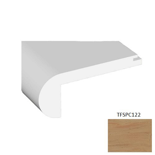 TFSPC122 Antique Vinyl Vinyl Moulding / Trim - 2.17" x 94.49" Stair Nose