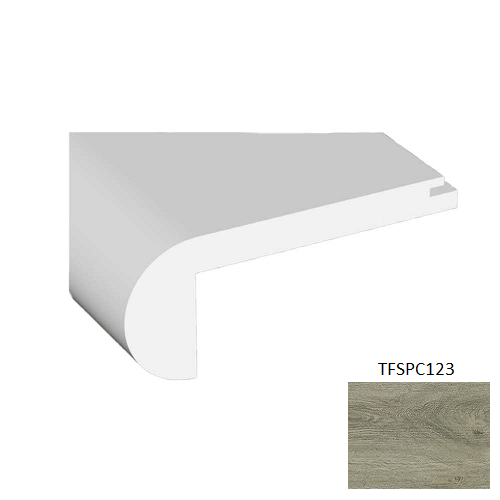 TFSPC123 Antique Vinyl Vinyl Moulding / Trim - 2.17" x 94.49" Stair Nose