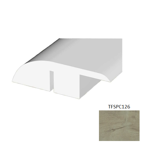 TFSPC126 Antique Vinyl Vinyl Moulding / Trim - 1.78" x 94.49" Reducer