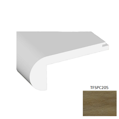 TFSPC205 Antique Vinyl Vinyl Moulding / Trim - 2.17" x 94.49" Stair Nose