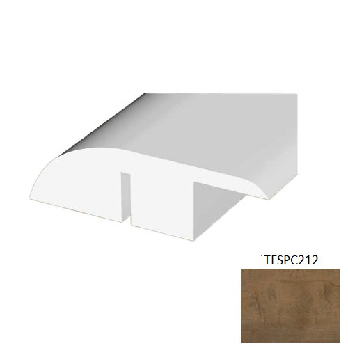 TFSPC212 Antique Vinyl Vinyl Moulding / Trim - 1.78" x 94.49" Reducer