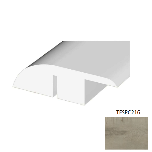 TFSPC216 Antique Vinyl Vinyl Moulding / Trim - 1.78" x 94.49" Reducer