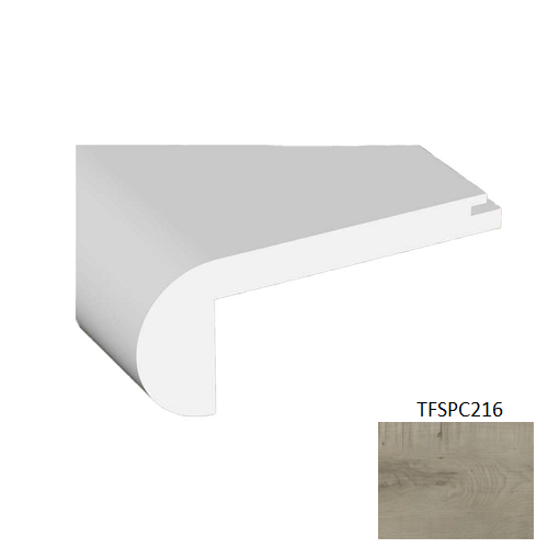 TFSPC216 Antique Vinyl Vinyl Moulding / Trim - 2.17" x 94.49" Stair Nose