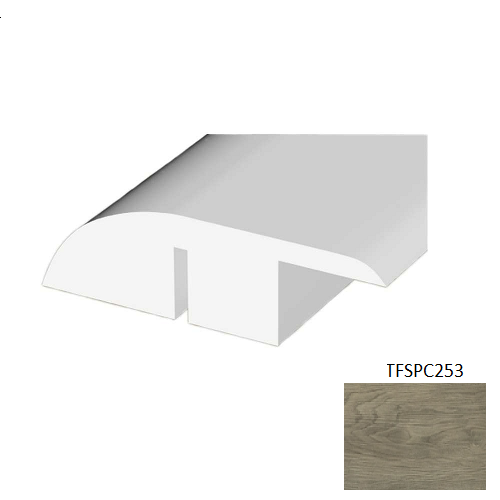 TFSPC253 Antique Vinyl Vinyl Moulding / Trim - 1.78" x 94.49" Reducer