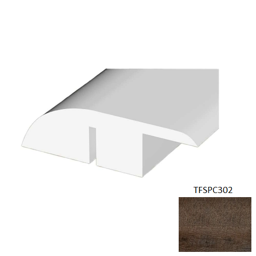 TFSPC302 Antique Vinyl Vinyl Moulding / Trim - 1.78" x 94.49" Reducer