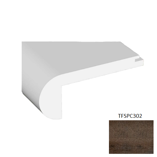 TFSPC302 Antique Vinyl Vinyl Moulding / Trim - 2.17" x 94.49" Stair Nose