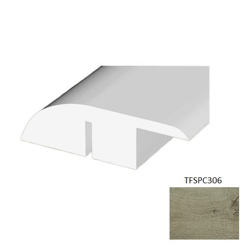 TFSPC306 Antique Vinyl Vinyl Moulding / Trim - 1.78" x 94.49" Reducer