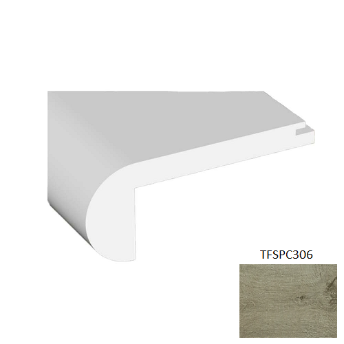 TFSPC306 Antique Vinyl Vinyl Moulding / Trim - 2.17" x 94.49" Stair Nose