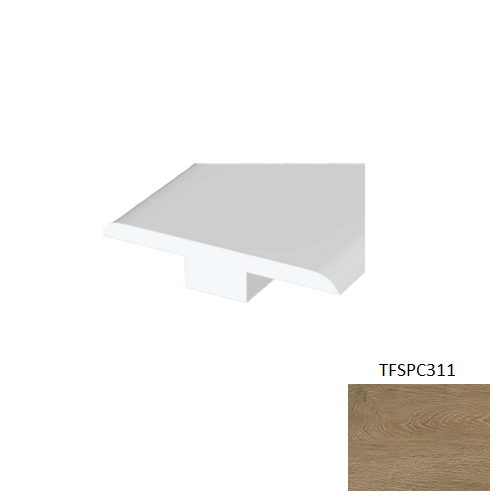 TFSPC311 Antique Vinyl Vinyl Moulding / Trim - 1.78" x 94.49" Reducer