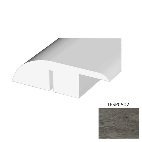 TFSPC502 Antique Vinyl Vinyl Moulding / Trim - 1.78" x 94.49" Reducer