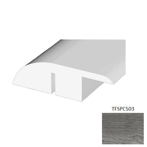 TFSPC503 Antique Vinyl Vinyl Moulding / Trim - 1.78" x 94.49" Reducer