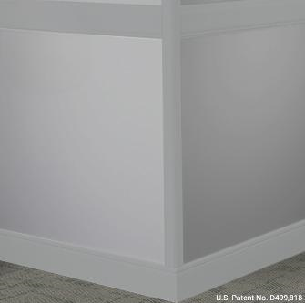 Rubber Chair Railing Tarkett Johnsonite TG2 Shark Fin Millwork Rampart Chair Rail — Stone ...