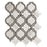 Full Sheet Sample - Skalini Line Waterjet Gray Natural Stone Mosaic - Trellis 1