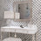 Waterjet Stone & Glass Bianco Carrara / Murano Silver TRL-5