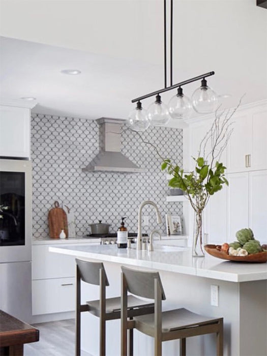 Waterjet Polished White Natural Stone