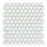 Thassos White Marble Mosaic - 1" Hexagon Honed