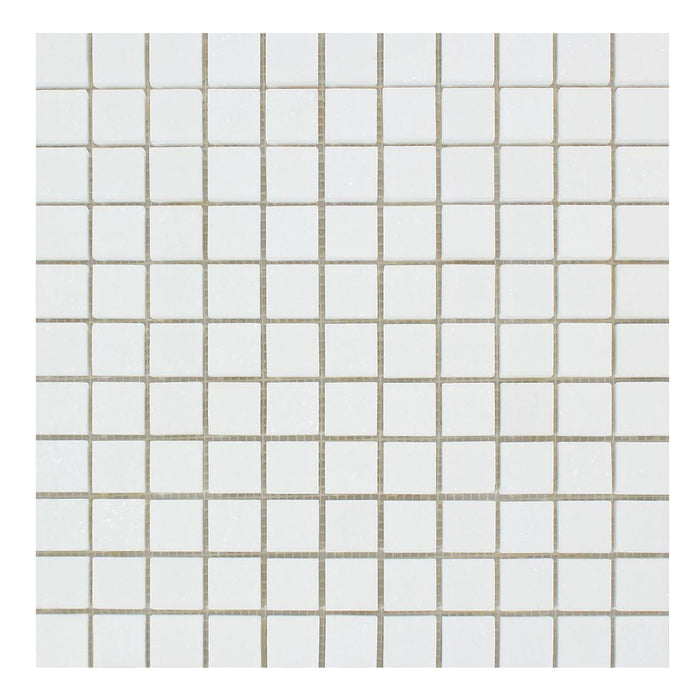 Thassos White Marble Mosaic - 1" x 1" Polished