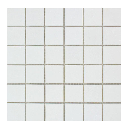 Thassos White Marble Mosaic - 2" x 2" Polished