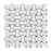Thassos White Marble Mosaic - Basket Weave with Ming Green Dots Polished