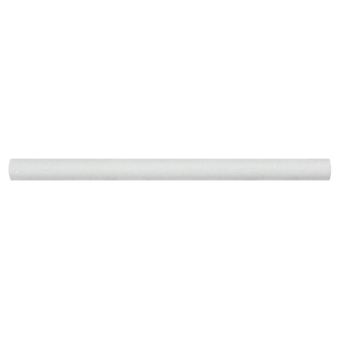 Thassos White Marble Liner - 3/4" x 12" Bullnose Polished