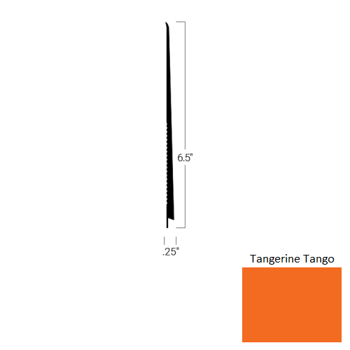 Johnsonite Tangerine Tango TDC-62-6 1/2X75