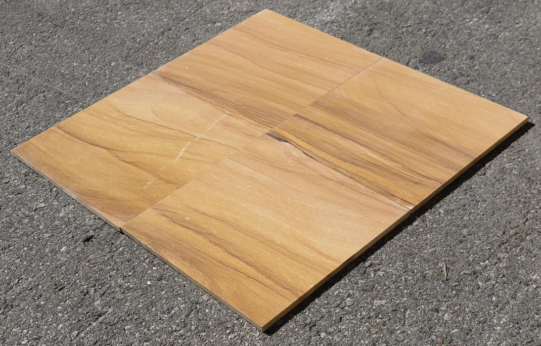 Teakwood Sandstone Tile - 12" x 12" x 3/8"