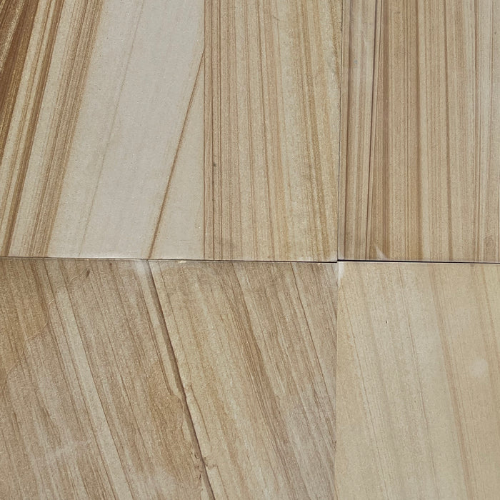 Teakwood Honed Sandstone Tile - 24" x 24" x 5/8"