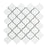 Thassos White Marble Mosaic - 3" Arabesque Polished