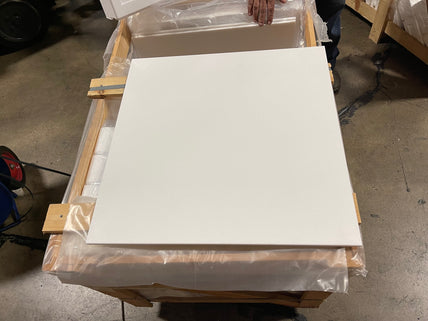 Polished Thassos White Marble Tile - 24" x 24"