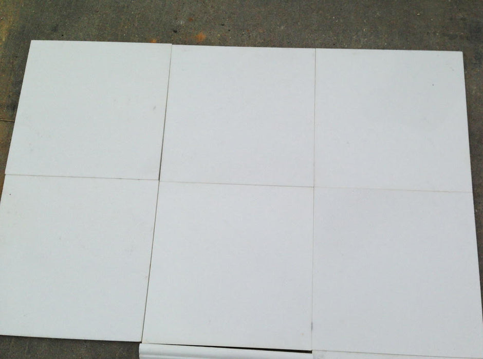 Thassos White Extra Marble Tile - 12" x 12" x 3/8" Polished