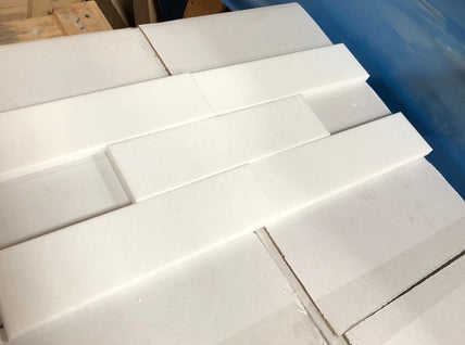Thassos White Extra Marble Tile - 2" x 8" x 3/8"