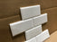Honed Thassos White Extra Beveled Marble Tile - 3" x 6"