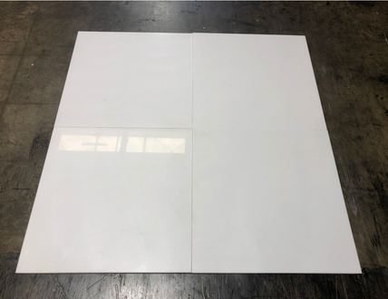Thassos White Extra Marble Tile - 24" x 24" Polished