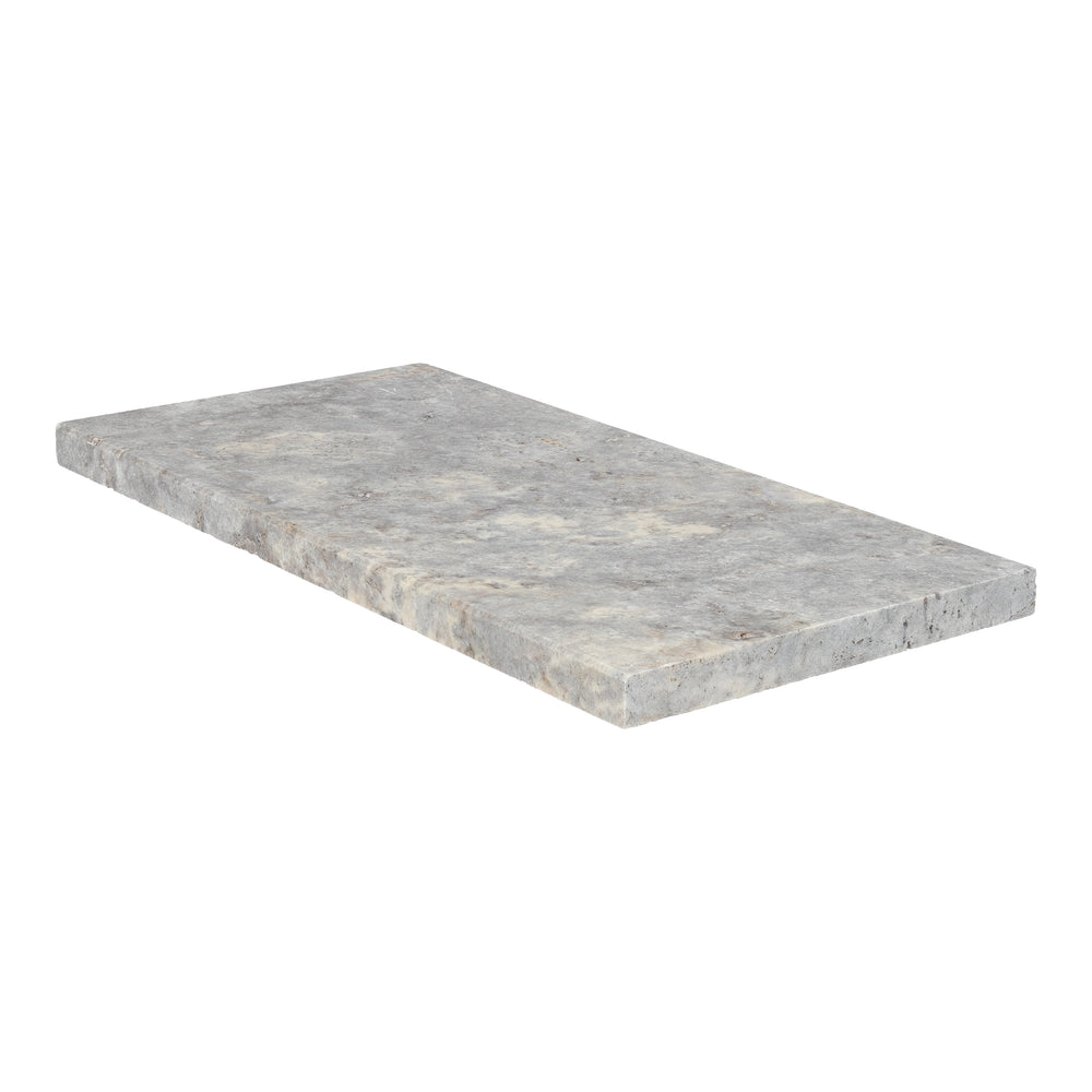 Titanium Travertine Coping - 12" x 24" x 3 CM Unfilled & 