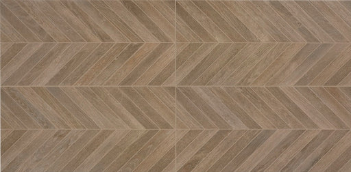 Trellis Oak Brown Blend Chevron Deco TR24