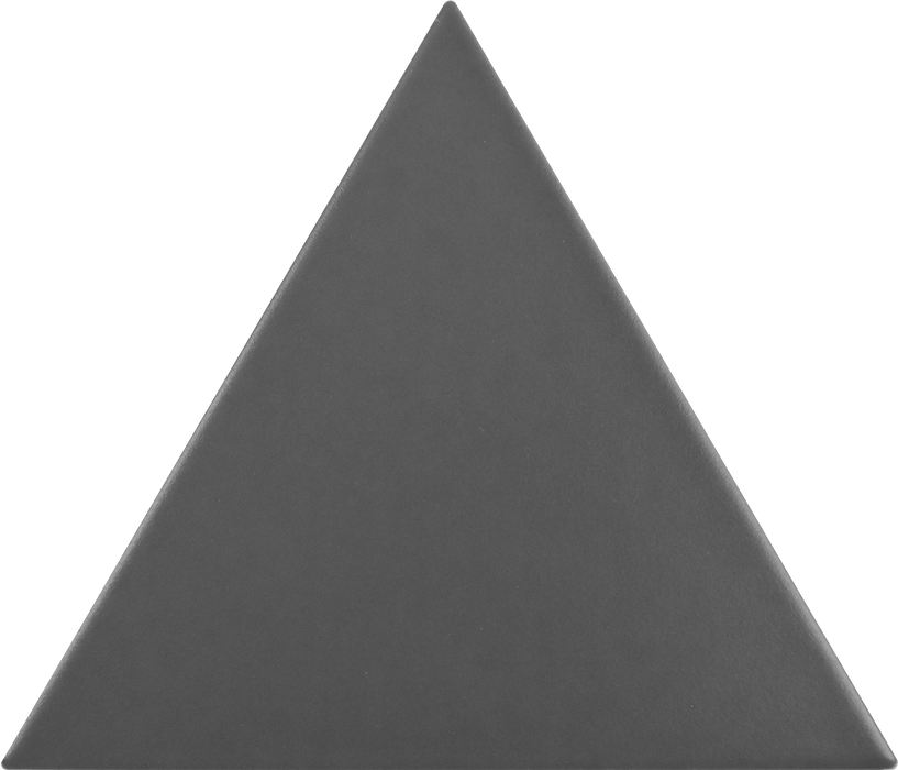 Full Tile Sample - Tres Wall Graphite Ceramic Tile - 6" x 7" Triangle Matte