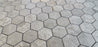Tundra Gray Marble Mosaic - 2" x 2" Hexagon
