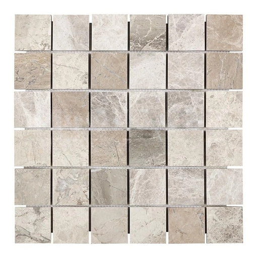 Atlantic Gray Marble Mosaic - 2" x 2" Polished / Honed