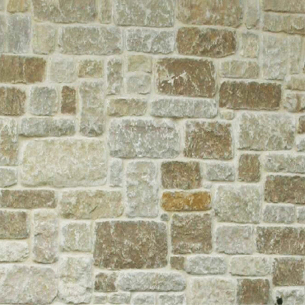 Tuscan Farmhouse Square Rectangular Natural Cleft Face Limestone Thin Veneer Flat - Random Sizes x +/- 1"