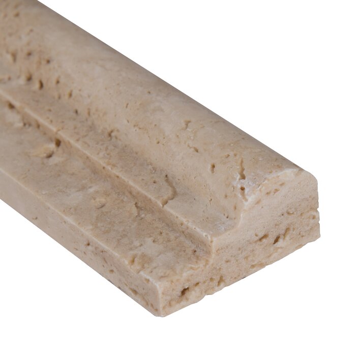 Stone Chair Rails MSI Tuscany Classic Honed Travertine Chair Rail | Lowest Price — Stone ...