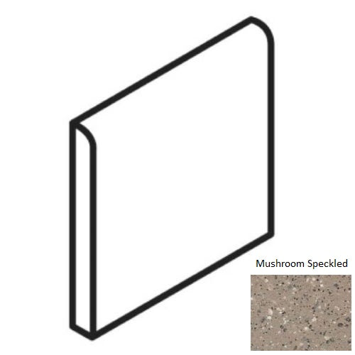 Unglazed Mosaics Mushroom Speckled 0A41