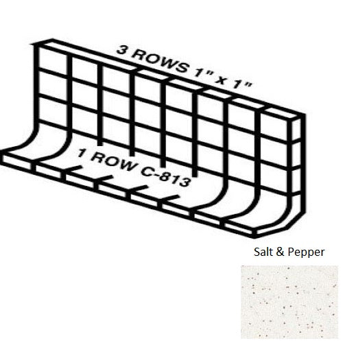 Unglazed Mosaics Salt & Pepper 0A12