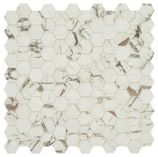 Uptown Glass Posh Sparkler Glass Mosaic - 1" Hexagon