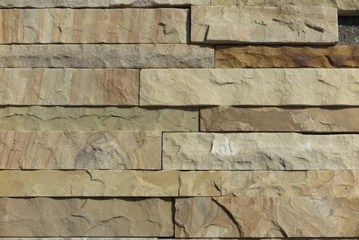 Full Tile Sample - Utah Sunrise Sandstone Ledgestone  - 1" - 3" x Random Widths x 1" Split Face