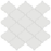 Full Sheet Sample - Soho Bevel Vintage Grey Arabesque Ceramic Mosaic - 12" x 13.25" x 7 MM Glossy