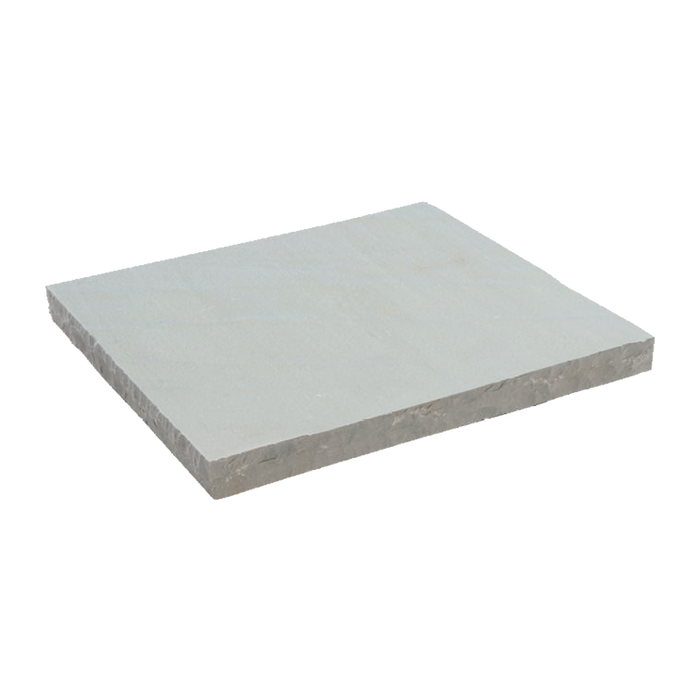 Vintage White Sandblasted Sandstone Column Cap - 24" x 24" x +/- 1 1/4"