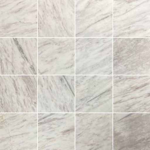 Full Tile Sample - Volakas Marble Tile - 24" x 24" x 3/8" Honed