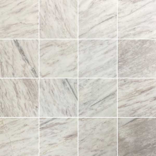 Full Tile Sample - Volakas Marble Tile - 24" x 24" Honed