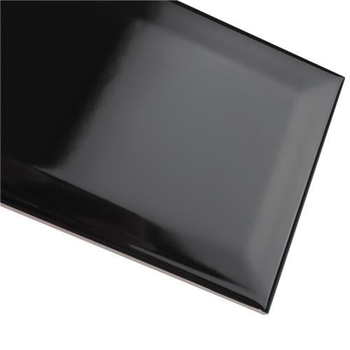 Crown Beveled Heights Black WEB3CHBGB Glossy Ceramic